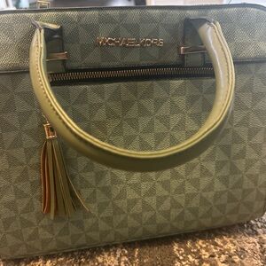 Michael Kors Olive Satchel with Tassel
